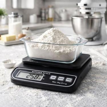 Imagem de Balança De Cozinha Black 5kg Digital Precisao Domestico Preto 5 Kg - D