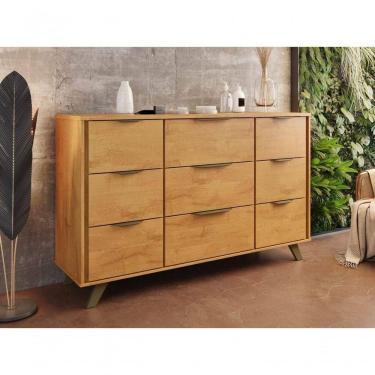 Imagem de Cômoda 9 Gavetas - Olimpia-peroba - Móveis Europa