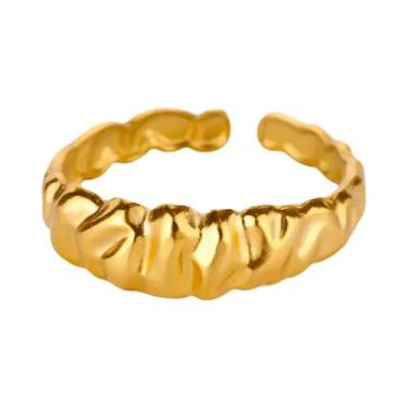 Imagem de Anéis Em Forma De Coração Ajustáveis Para Mulheres Em Aço Inoxidável B