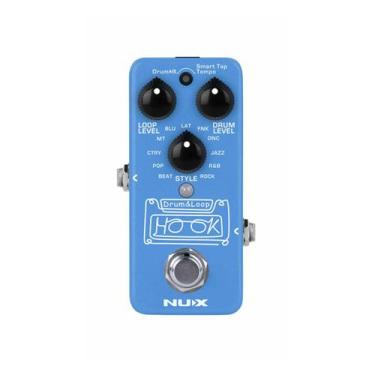 Imagem de Pedal Looper e Bateria NUX Hook Drum &amp Loop Mini Pedal 24-bit 6 Min