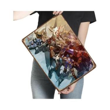 Imagem de Pôster Metálico Retro Final Fantasy Tactical XVI Arte De Parede Vintag