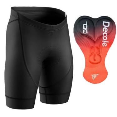 Imagem de Bermuda Ciclismo Masculina de Compressão com Forro Gel D80 - - Decole,