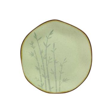 Imagem de Prato Sobremesa Em Porcelana Ryo Bambu 21,5cm Oxford