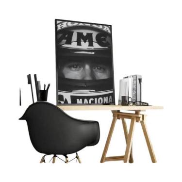 Imagem de Pôster De Caligrafia Ayrton Senna Em Tela, Sem Vincos, Impermeável E D