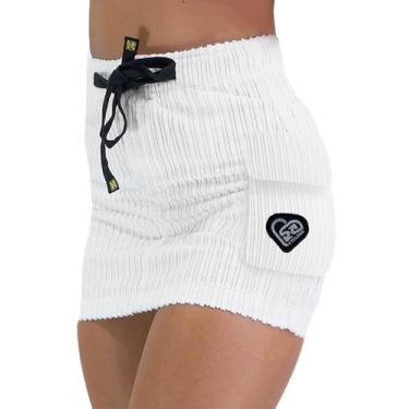 Imagem de Saia Cyclone Veludo Relax Cargo Pocket Heavy, Branco, G
