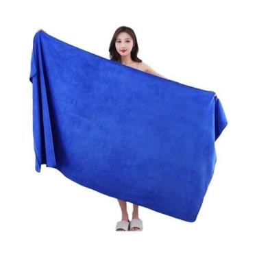 Imagem de Toalha De Banho Grande E Grossa De Microfibra Super Absorvente De Seca