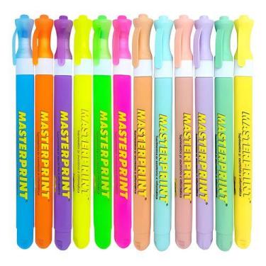 Imagem de Kit 36 Marca Texto 18 Neon 18 Pastel Masterprint Variadas
