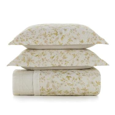 Imagem de Colcha Cobre Leito Queen Karsten 100% Algodão Percal 3 peças, Eva