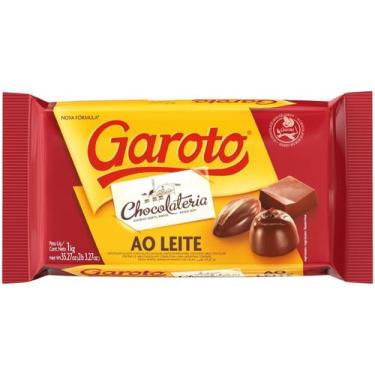 Imagem de Barra De Chocolate Ao Leite 1kg - Garoto, Ao leite