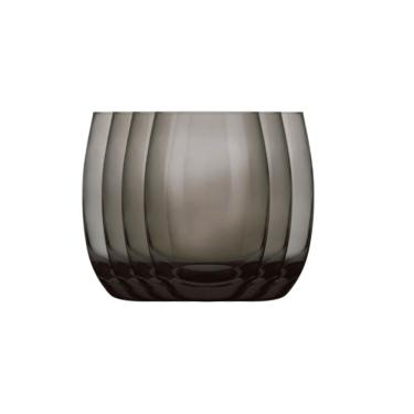 Imagem de Jogo de Copos 6 Unidades SM Aruba 465ml Suco Água Drinks Vidro Fumê Grosso Resistente Nadir