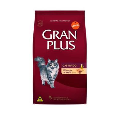 Imagem de Ração GranPlus Gatos Adultos Castrados Frango e Arroz - 10Kg - Gran Pl