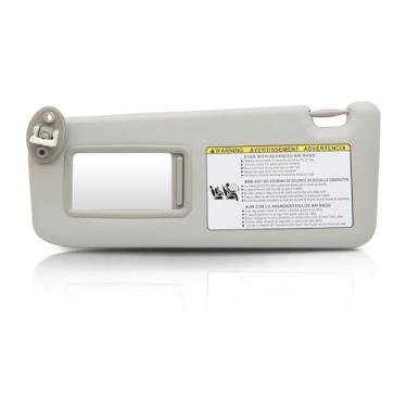 Imagem de Aspaton Viseira solar do lado esquerdo do motorista com placa de extensão compatível com R-av4 2013-2018 (cinza) 74320-42595 74320-42595-B0 74320-42595-C0