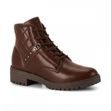 Imagem de Bota Mississipi J0792 Coturno Tratorado Feminino, Marrom, 37