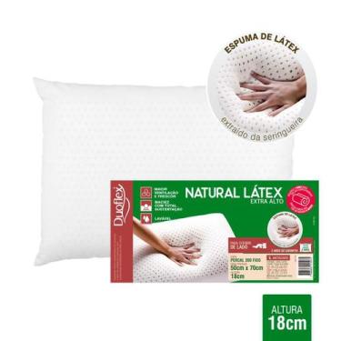 Imagem de Travesseiro Duoflex Natural Látex Alto 50x70x18cm Ln1119