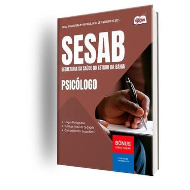 Imagem de Apostila SESAB Temporários - Psicólogo - Apostilas Opção