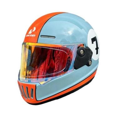 Imagem de Capacete De Moto Vintage Retrô Aberto Certificado DOT Para Verão - Cas