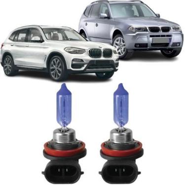 Imagem de Lampadas super branca farol milha bmw x3 2004 adiante h11 - VELOX TIGE
