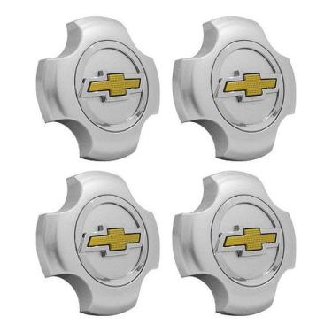 Imagem de Jogo Calota Central Chevrolet Montana Sport Prata boton Dour - DCAPS