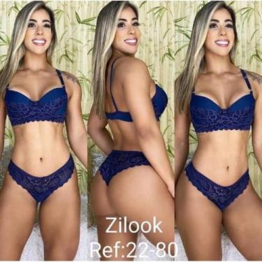 Imagem de kit com 3 conjuntos de lingerie de luxo. - Zilook, Estilosa, Dy Any, D