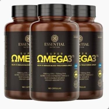 Imagem de Kit 3 Super Ômega 3 180 Caps - Essential Nutrition-Unissex