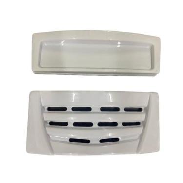 Imagem de Kit Grade Veneziana e Testeira Para Fricon Antiga Branca - Genérica