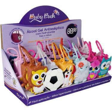 Imagem de Álcool Gel Com Hidratante 30Ml C/Holder Display Com 24und - Baby Bath,