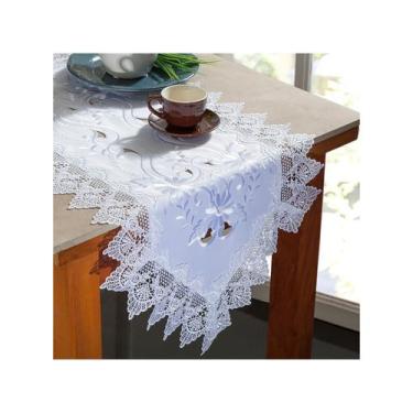 Imagem de Caminho de Mesa Rendado Buenos Aires 40 x 150 cm Jolitex, Off White, R