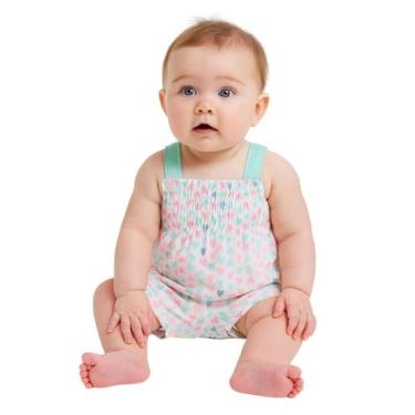 Imagem de Macaquinho Bebê Estampado Menina Infantil, M