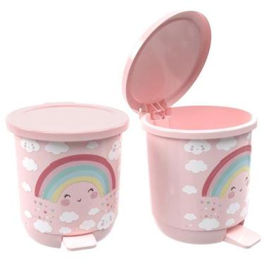 Imagem de Lixeira Lúdica Infantil Com Pedal E Tampa Basculante 6,5 Litros Baby P