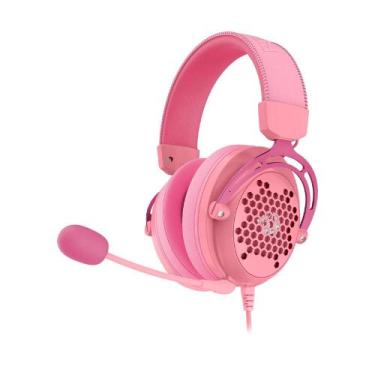 Imagem de Headset Gamer Redragon Diomedes, Som Surround 7.1, Drivers 53mm, Rosa