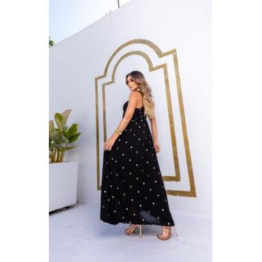 Imagem de Vestido indiano Feminino - Dluxo, Preto, 42
