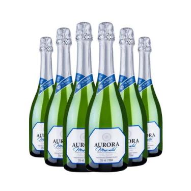 Imagem de Kit 6 Espumante Aurora Moscatel Branco 750ml