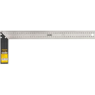 Imagem de Esquadro com Cabo de Alumínio Plus 16 35.50.016.000 para Medição e Marcação em Aço Inox Vonder