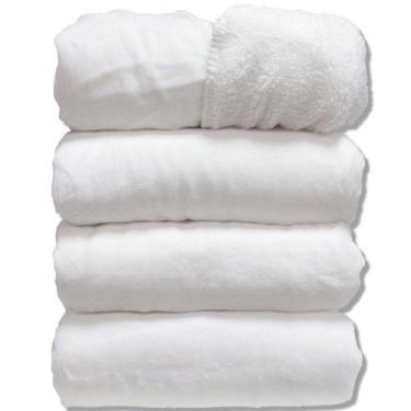 Imagem de Cobertor Donna Laço Bebê 150x200 cm Microfibra Plush com Sherpa Branco