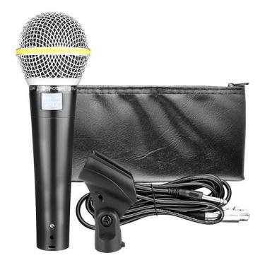 Imagem de Microfone Profissional Dinâmico Kadosh K58a Com Cabo 4,5 Mts