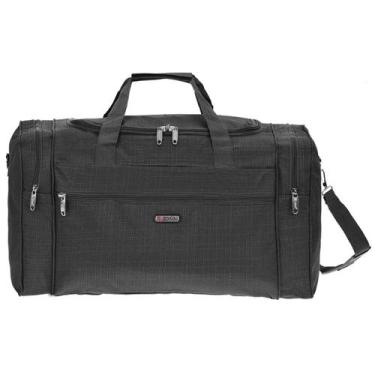 Imagem de Bolsa De Viagem Tonin 2054 Tecido, Preto, UN