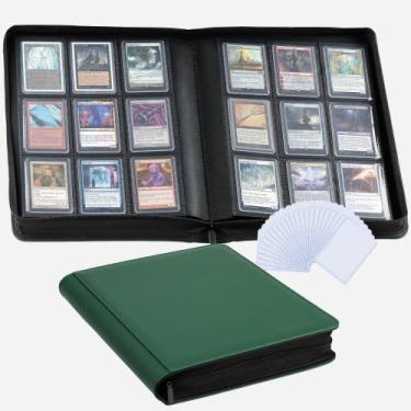 Imagem de Caderno para Cartas CLOVERCAT 9 Bolsos para 252 Cartas Verde