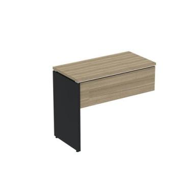 Imagem de Complemento de Mesa Pé Painel Linha P25 90cm Noce Naturalle e Preto Ci