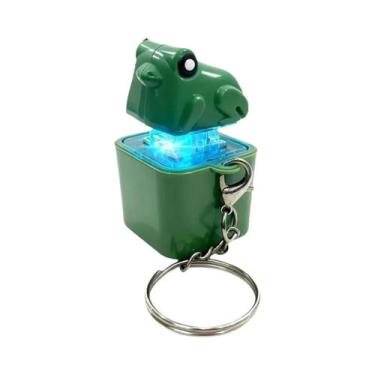 Imagem de Lanterna LED Recarregável Com Som Engraçado De Sapo E Pato, Chaveiro E