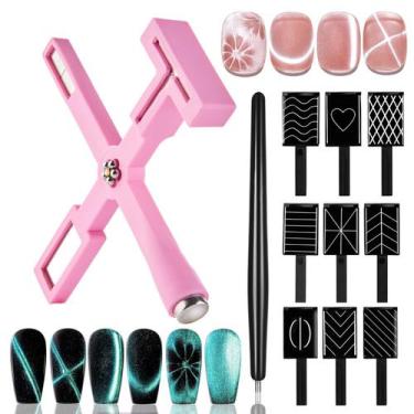 Imagem de Dr.nail Kit de 11 Peças de Ímãs para Unhas Cat Eye