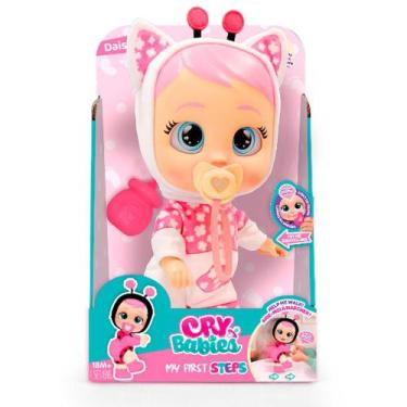 Imagem de Boneca Cry Babies Daisy Anda de Verdade, Interativa com Som e Lágrimas