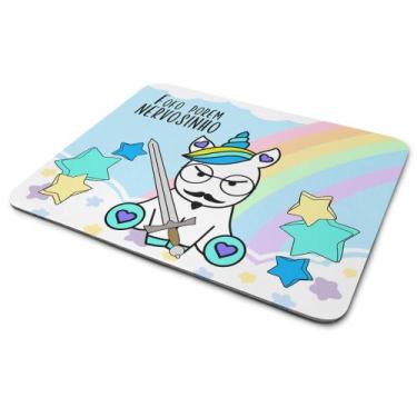 Imagem de Mouse Pad Divertido - Fofo porém nervosinho! Unicórnio - JPS INFO