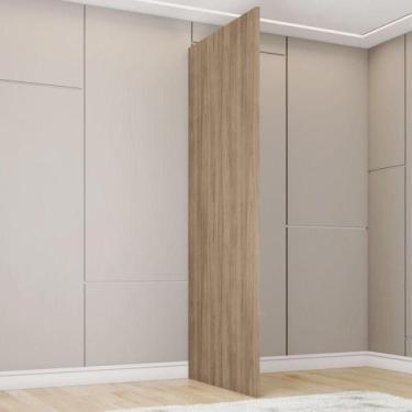 Imagem de Lateral Quarto Modulado Bellagio 2,5CM MDP Fosco Jequitibá Casa 812