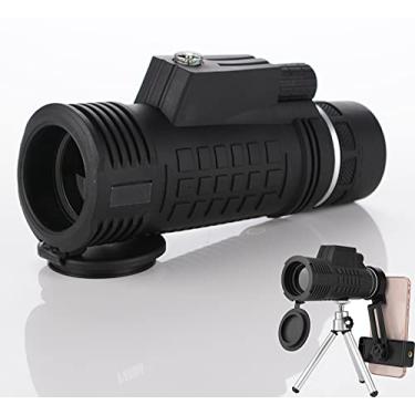 Imagem de Telescópio Monocular 40x60 ao ar livre, telescópio portátil HD de alta ampliação, adaptador de telefone prisma BAK4, adequado para observação de pássaros e concertos