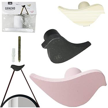 Imagem de Cabide Gancho Madeira Passaro Para Espelho Abnet Cor:Preto