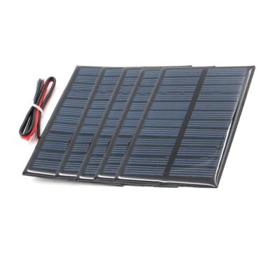 Imagem de GQYYS Mini painéis solares de 5 V 150 mA 0,75 W para mini células solares de energia solar, materiais de brinquedo "faça você mesmo", células fotovoltaicas, kits do sistema solar, módulo de painel de células solares pequeno 90 mm x 60 mm (3,5 x 5,8 polegadas)