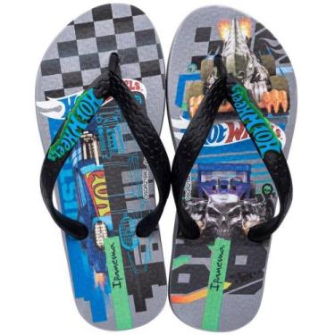 Imagem de Chinelo Infantil Ipanema Kids Hot Wheels Tyre Azul Nº 23/34 - Grendene