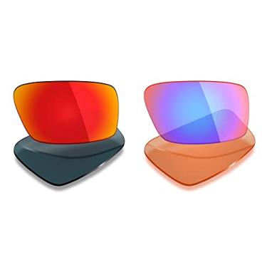Imagem de 2 pares de lentes polarizadas de substituição da Mryok para óculos de sol Oakley Twitch – Opções