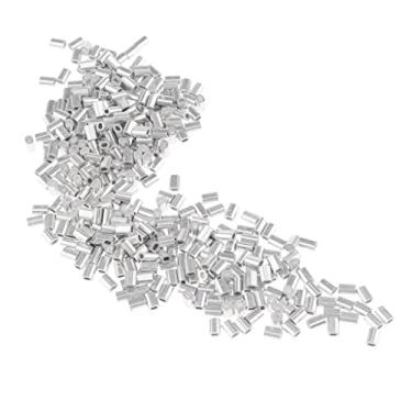 Imagem de Liga de Alumínio Crimpagem Equipamentos de Pesca 0,8 Mm 1 Mm 1, 1,5 Mm, Prata, 1mm