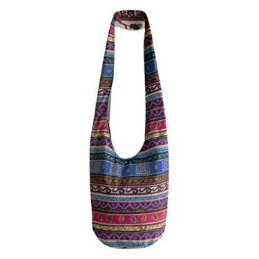 Imagem de segolike Sling Bags Crossbody Bolsas Mensageiro Hipster Carregando Bolsa Hippie de para Mulheres Telefone Cartão de , Multicolorido